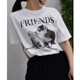 ホワイト | FRIENDS シートプリントTシャツ | &soiree
