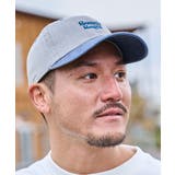 グレー×ブルー | SUNNY SMITH ヤシの木ロゴ刺繍ピグメント バイカラーCap | MODISH GAZE