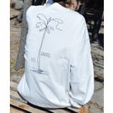 SUNNY SMITH ヤシの木柄 両面刺繍ロングスリーブTシャツ | MODISH GAZE | 詳細画像2