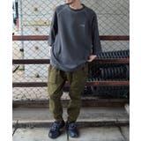 SUNNY SMITH ピグメントワッフル ラグランロゴ刺繍Tシャツ | MODISH GAZE | 詳細画像13