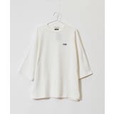 SUNNY SMITH ピグメントワッフル ラグランロゴ刺繍Tシャツ | MODISH GAZE | 詳細画像14