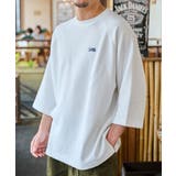 SUNNY SMITH ピグメントワッフル ラグランロゴ刺繍Tシャツ | MODISH GAZE | 詳細画像7