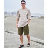SUNNY SMITH ボーダーオーバーダイ ラグランロゴ刺繍Tシャツ | MODISH GAZE | 詳細画像10