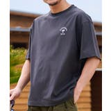 ヤシの木アーチロゴワンポイント刺繍Tシャツ | MODISH GAZE | 詳細画像3