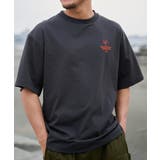 ヤシの木イラストロゴ両面刺繍Tシャツ | MODISH GAZE | 詳細画像9 