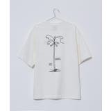 オフホワイト | SunnySmith ウルトラヘビーオンスヤシの木柄両面刺繍Tシャツ | MODISH GAZE