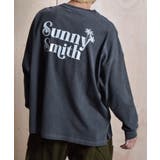 SUNNYヤシの木ロゴ ワンポイント刺繍バックプリント | MODISH GAZE | 詳細画像1