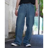 ブルー | 12Ozデニムオーバーダイバギーパンツ | MODISH GAZE