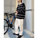 ワンポイントロゴボーダーニット | MODISH GAZE | 詳細画像6