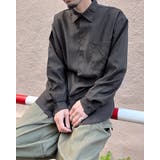 ブラック | オーバーサイズとろみシャツ | MODISH GAZE