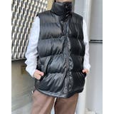 PUレザー中綿ベスト | MODISH GAZE | 詳細画像10