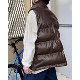 PUレザー中綿ベスト | MODISH GAZE | 詳細画像14