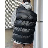 PUレザー中綿ベスト | MODISH GAZE | 詳細画像3