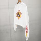 ファイヤーロゴプリント裏起毛ショートトレーナー スウェット ショート丈トップス | &soiree | 詳細画像11