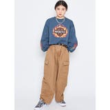 ファイヤーロゴプリント裏起毛ショートトレーナー スウェット ショート丈トップス | &soiree | 詳細画像4