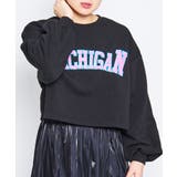 カレッジロゴショート丈裏起毛トレーナー | &soiree | 詳細画像18