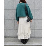 カレッジロゴショート丈裏起毛トレーナー | &soiree | 詳細画像7