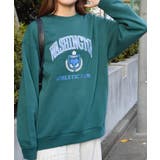 裏起毛カレッジロゴオーバーサイズトレーナー | &soiree | 詳細画像9