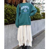 裏起毛カレッジロゴオーバーサイズトレーナー | &soiree | 詳細画像11