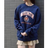 裏起毛カレッジロゴオーバーサイズトレーナー | &soiree | 詳細画像13