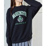 裏起毛カレッジロゴオーバーサイズトレーナー | &soiree | 詳細画像18