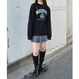 裏起毛カレッジロゴオーバーサイズトレーナー | &soiree | 詳細画像19
