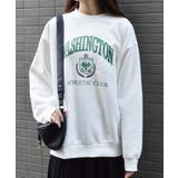 裏起毛カレッジロゴオーバーサイズトレーナー | &soiree | 詳細画像2