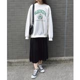 裏起毛カレッジロゴオーバーサイズトレーナー | &soiree | 詳細画像3