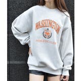 裏起毛カレッジロゴオーバーサイズトレーナー | &soiree | 詳細画像4