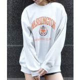 裏起毛カレッジロゴオーバーサイズトレーナー | &soiree | 詳細画像5