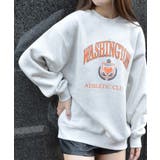 裏起毛カレッジロゴオーバーサイズトレーナー | &soiree | 詳細画像6