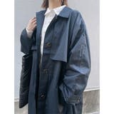 ネイビー | フライスヨーク2WAYステンカラートレンチコート | &soiree