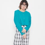 ショート丈ワッフルカラーカーディガン | &soiree | 詳細画像3