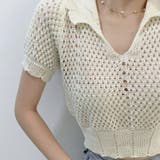 韓国ファッション透かし編みクロップドニット夏服セクシー | ＆soiree | 詳細画像9 