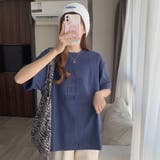 韓国ファッションビッグシルエット ロゴTシャツ半袖 半袖 | ＆soiree | 詳細画像3 