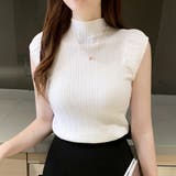 サマーニット 韓国ファッションニットトップス半袖 ニットトップス | ＆soiree | 詳細画像2 