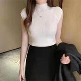 サマーニット 韓国ファッションニットトップス半袖 ニットトップス | ＆soiree | 詳細画像3 