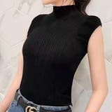 サマーニット 韓国ファッションニットトップス半袖 ニットトップス | ＆soiree | 詳細画像5 