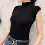 ブラック | サマーニット 韓国ファッションニットトップス半袖 ニットトップス | ＆soiree