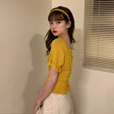 スクエアネックニットプル 半袖 トップス | &soiree | 詳細画像14