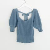 韓国ファッションニットトップス 半袖 バックリボン | ＆soiree | 詳細画像9 
