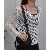 韓国ファッション編みニット シースルーニット ニットトップス 夏夏服セクシー | ＆soiree | 詳細画像10 