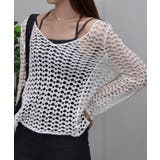 韓国ファッション編みニット シースルーニット ニットトップス 夏夏服セクシー | ＆soiree | 詳細画像8 