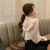 韓国ファッションドッキングブラウス 異素材 トップス | &soiree | 詳細画像7