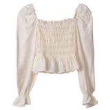 ワッシャーシャーリングブラウス スクエアネック 韓国ブラウス | ＆soiree | 詳細画像24 