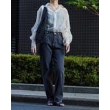 裏起毛ハイウエストデニムパンツ | ＆soiree | 詳細画像2 