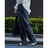 裏起毛ハイウエストデニムパンツ | ＆soiree | 詳細画像3 