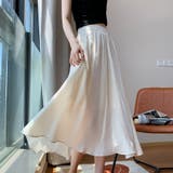 サテンフレアスカート 韓国ファッションスカート 韓国 | ＆soiree | 詳細画像16 