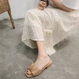 ローヒールギャザーチャンキーヒール サンダル ギャザーサンダル | ＆soiree | 詳細画像16 