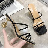 ブラック | 韓国ファッション サンダル 夏 | ＆soiree